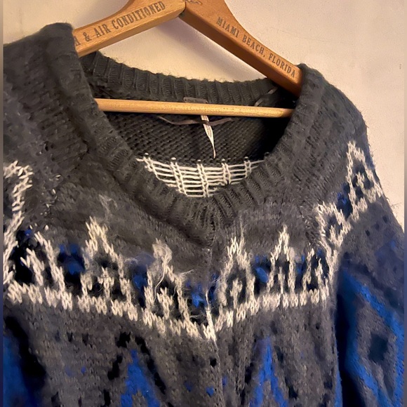 Free People Frosted Fair Isle Duster - Picture 3 of 4